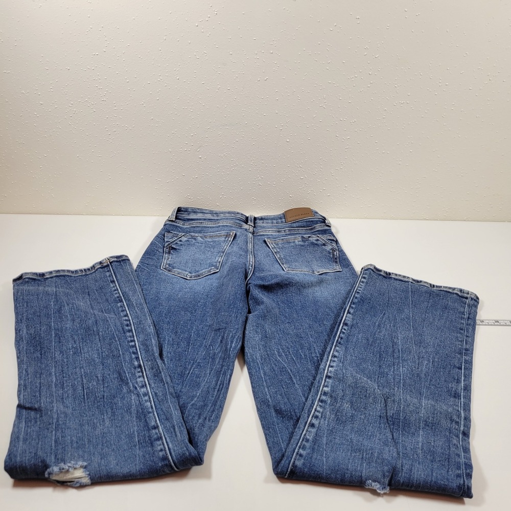 Buckle Black Fit No. 53 Straight Jean Women 24x34 Blue excellent Distressed - Picture 2 of 11